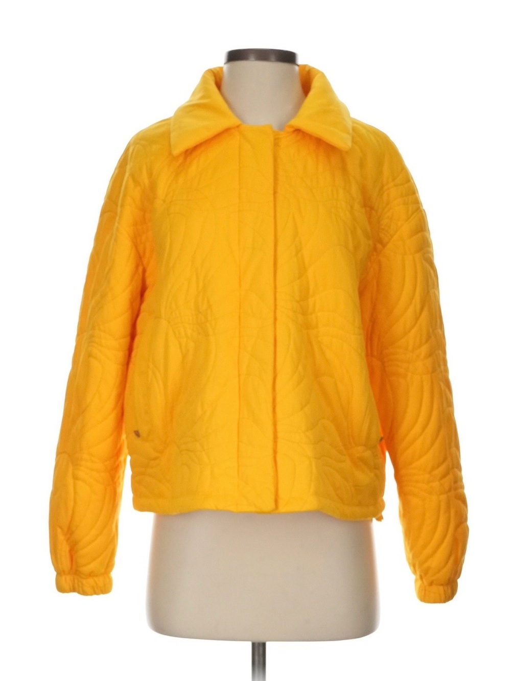 Urban Outfitters Sasha Quilted Bomber Jacket - Size S- Yellow